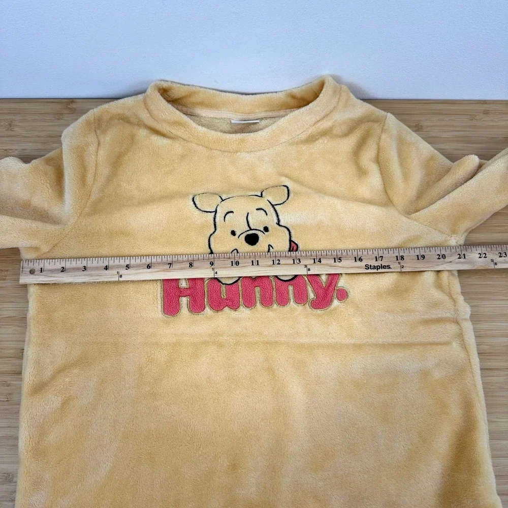 Disney Winnie the Pooh Hunny Plush Pajama Top‎ Sleepwear Women's M - Picture 3 of 12
